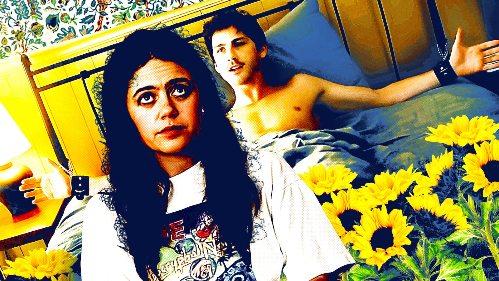 Molly Gordon and Logan Lerman in 'Oh Hi!'