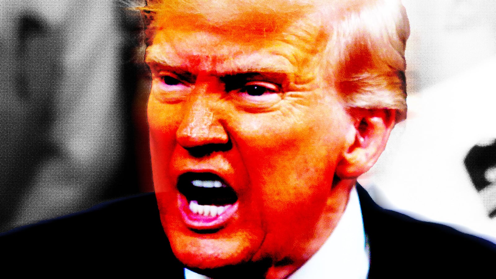 Donald Trump yelling