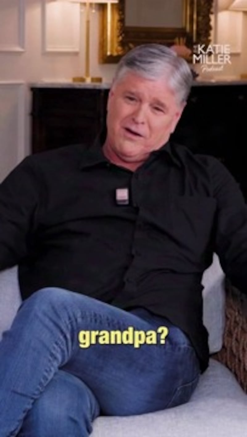 Hannity says people call him "grandpa."