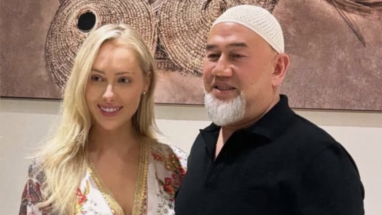 Brittany Porter and Sultan Muhammad V