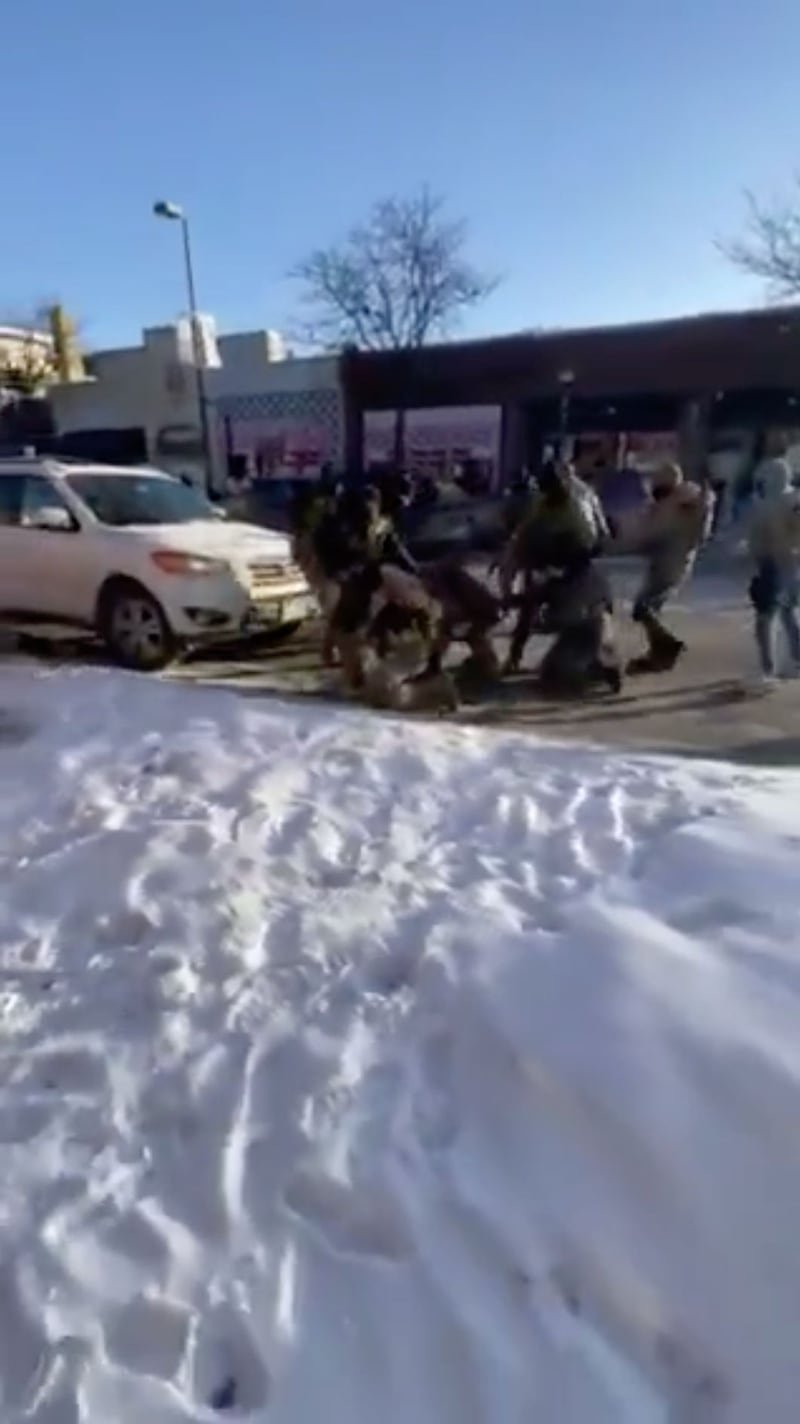 Still images taken of a video showing the fatal shooting of a 37-year-old US citizen man in Minneapolis, Minnesota by ICE officials