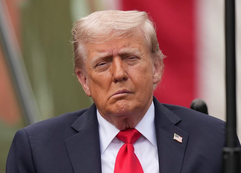 ARLINGTON, VIRGINIA - SEPTEMBER 11: U.S. President Donald Trump attends a September 11th observance event in the courtyard of the Pentagon September 11, 2025 in Arlington, Virginia. Today marks the 24th anniversary of the 9/11 terror attacks that claimed the lives of nearly 3,000 people.