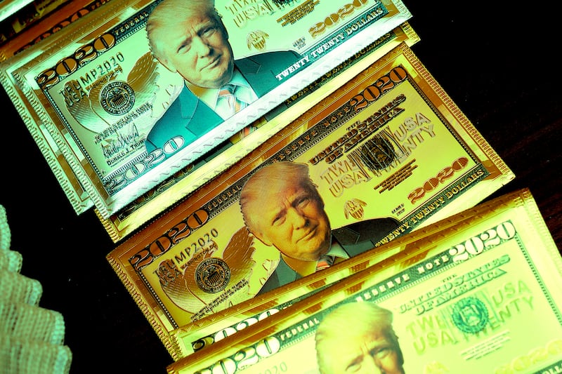 Fictional Trump-themed money