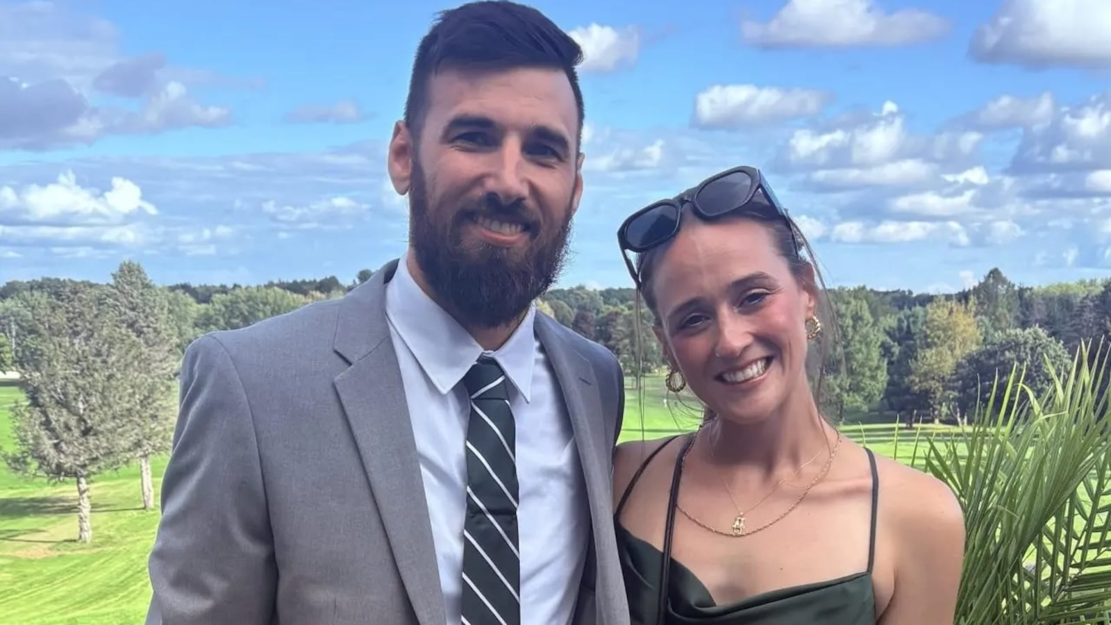 Dominick Bianchi and his wife, Julianna Zyra, before he went missing from their upstate New York home.