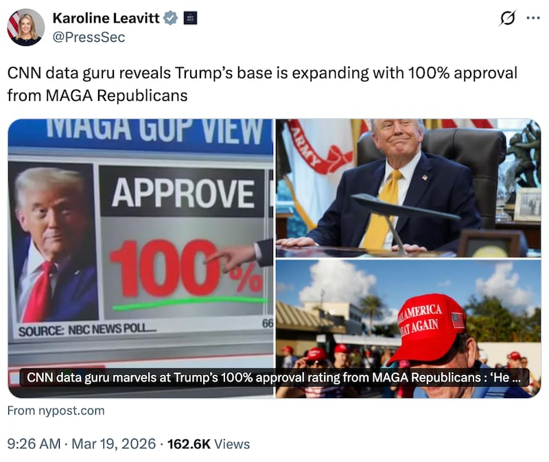 Karoline Leavitt on X