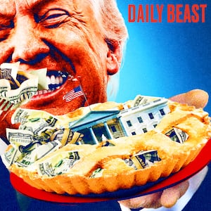 Donald Trump getting a piece of everyone's pie.