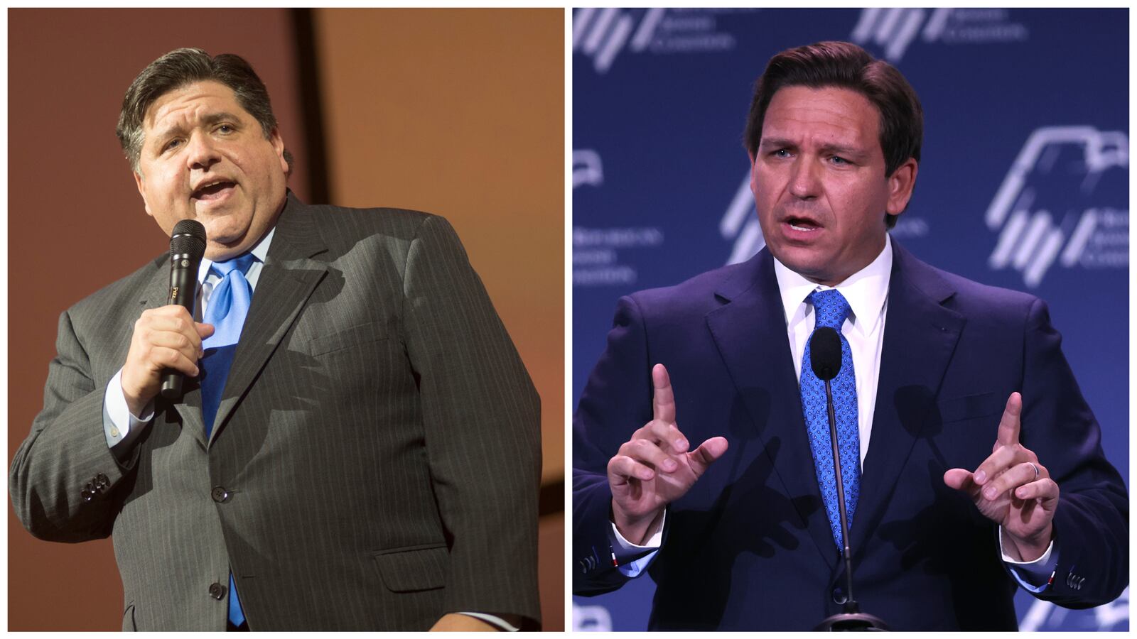 J.B. Pritzker; Ron DeSantis