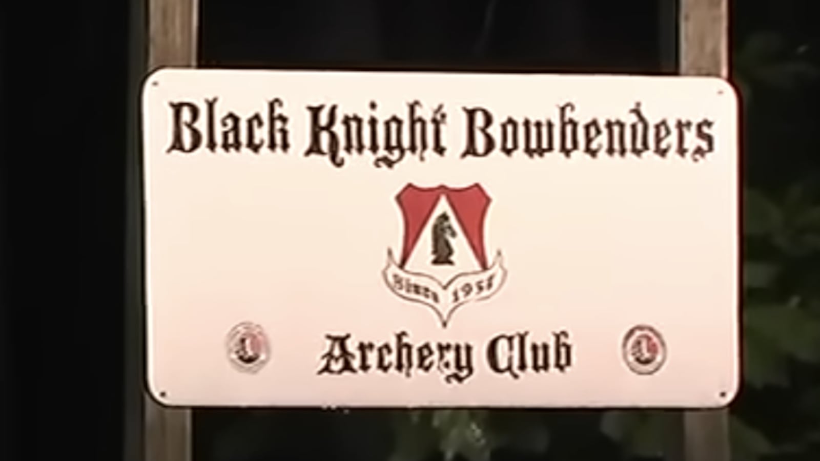 Black Knight Bowbenders sign