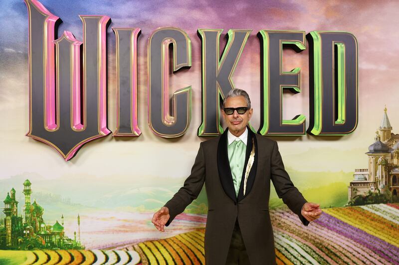 Jeff Goldblum played the wizard in the movie version of 'Wicked.'