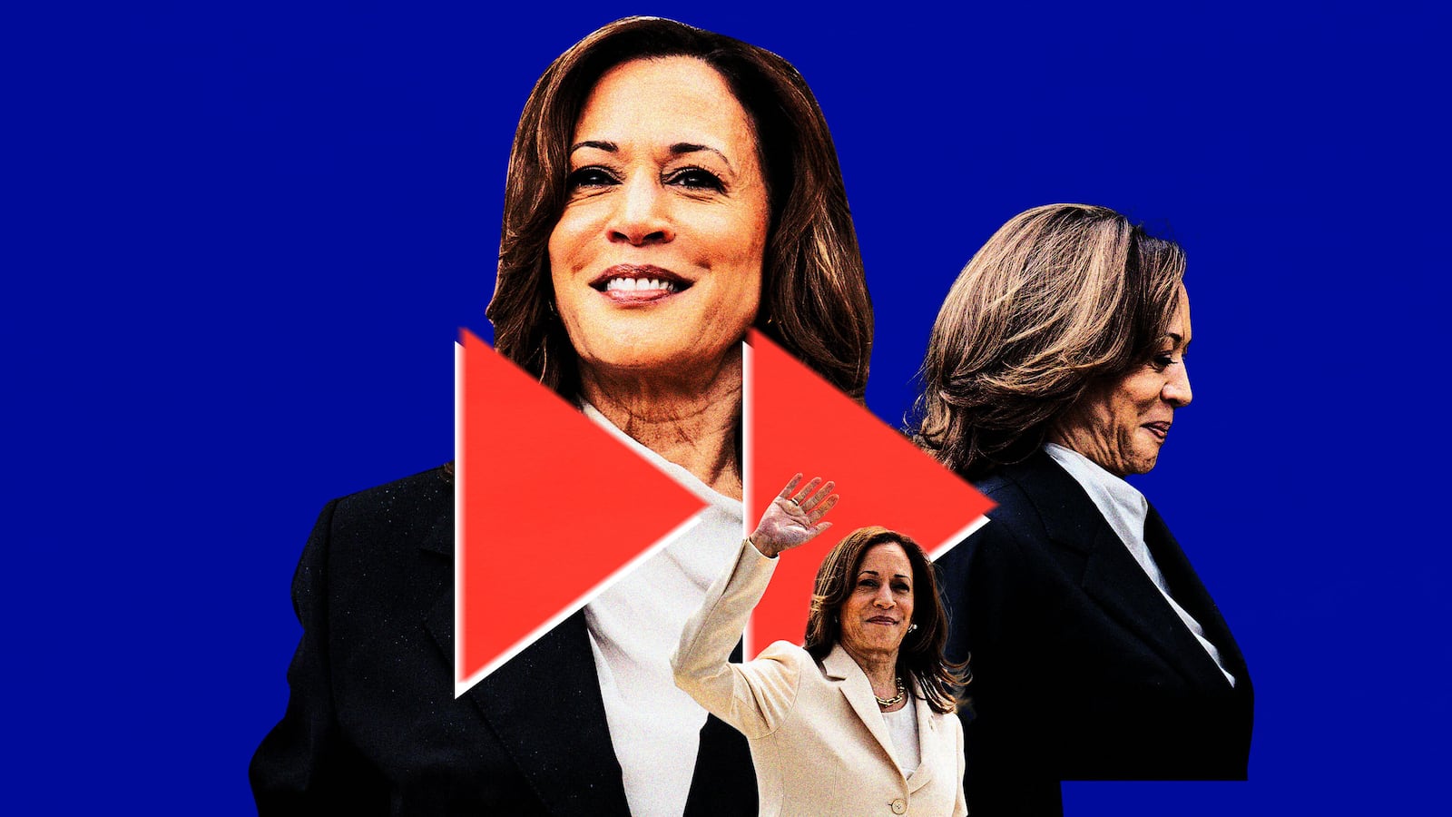 Photo illustration of Vice President Kamala Harris