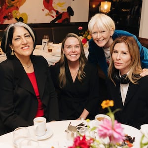 Joanna Coles (second from right) and guests at the Power 100 luncheon in New York City on November 4, 2025.