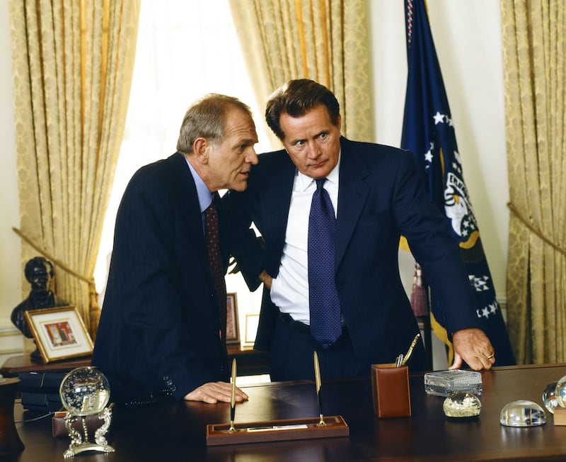 John Spencer and Martin Sheen in the West Wing