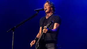 Rick Springfield performs at the Genesee Theatre on April 17, 2026 in Waukegan, Illinois.