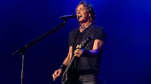 Rick Springfield performs at the Genesee Theatre on April 17, 2026 in Waukegan, Illinois.