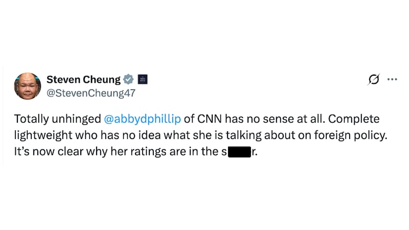 Cheung questioned Phillip's take on foreign policy.