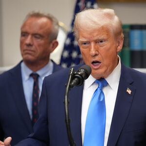 WASHINGTON, DC - SEPTEMBER 22: U.S. President Donald Trump answers questions after making an announcement on “significant medical and scientific findings for America’s children” in the Roosevelt Room of the White House on September 22, 2025 in Washington, DC. Federal health officials suggested a link between the use of acetaminophen during pregnancy as a risk for autism, although many health agencies have noted inconclusive results in the research. (Photo by Andrew Harnik/Getty Images)