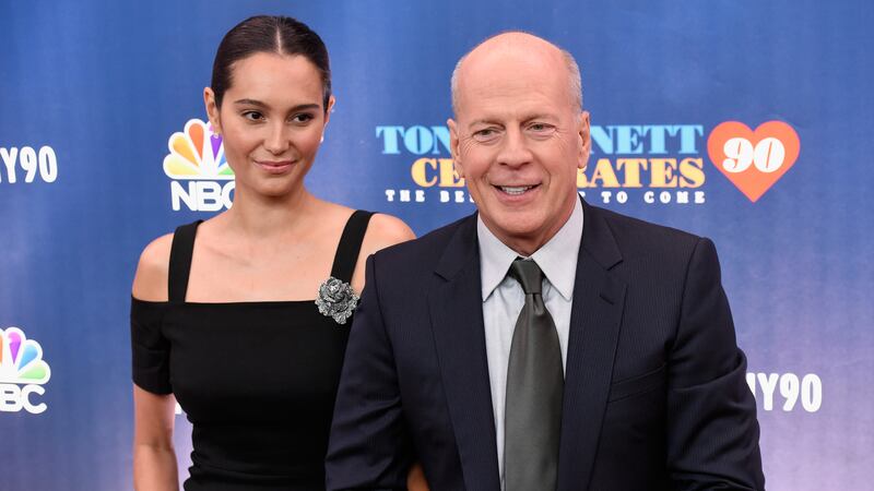 NEW YORK, NY - SEPTEMBER 15:  Emma Heming (L) and Bruce Willis attend 'Tony Bennett Celebrates 90: The Best Is Yet To Come' at Radio City Music Hall on September 15, 2016 in New York City.