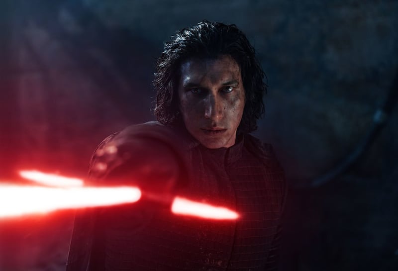 Adam Driver as Kylo Ren in "Star Wars"