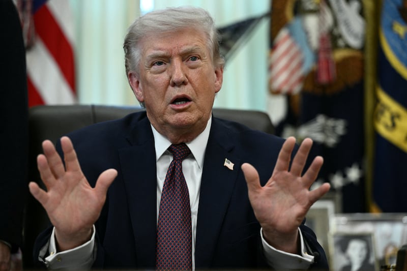 President Donald Trump, pictured March 31, visited the Supreme Court in person to hear the oral arguments on the monumental birthright citizenship case.