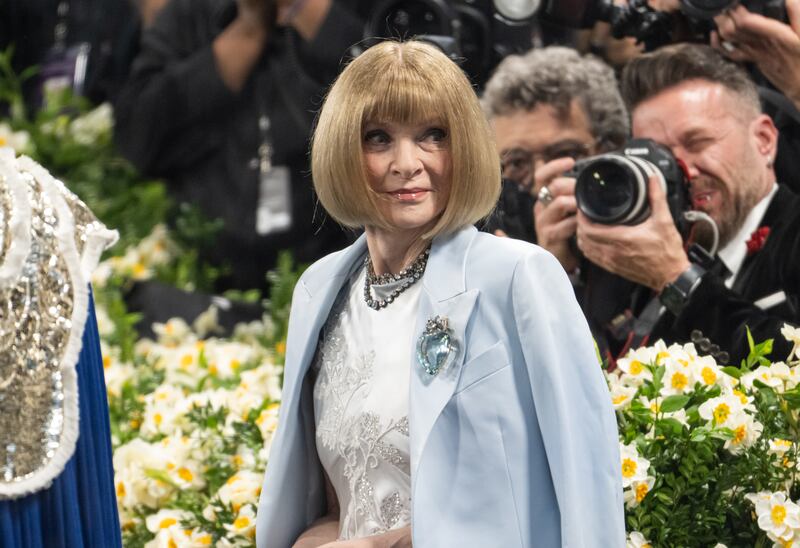 Former Vice President Kamala Harris was invited to the Met Gala by Anna Wintour pictured on the red carpet for the event celebrating "Superfine: Tailoring Black Style" at the Metropolitan Museum of Art on May 05, 2025.