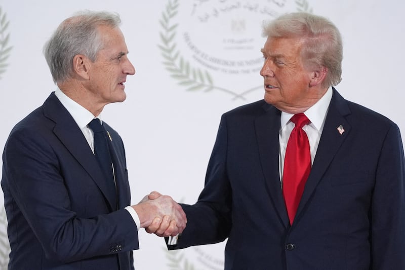Donald Trump and Jonas Gahr Støre