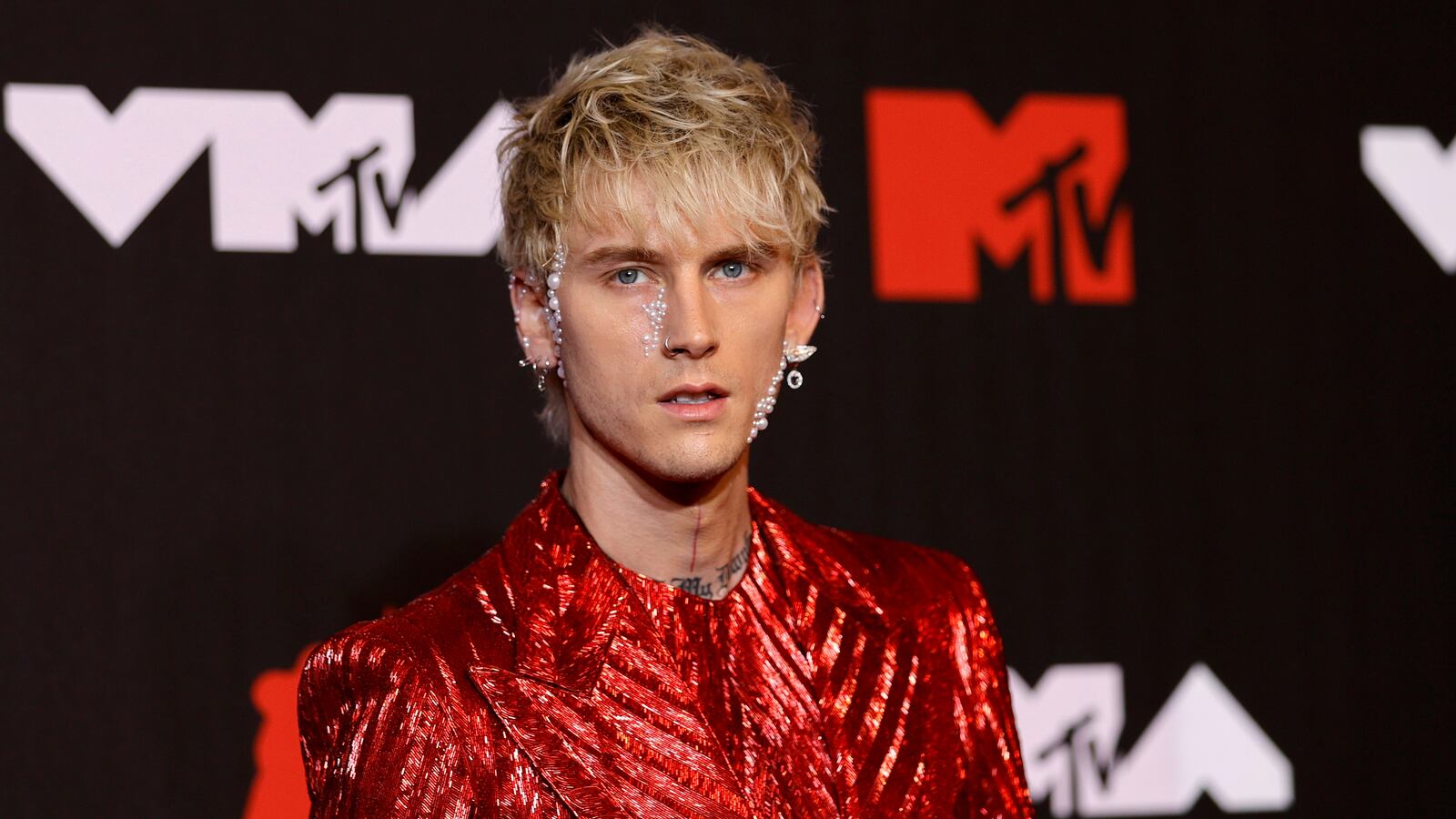 Machine Gun Kelly attends the 2021 MTV Video Music Awards at Barclays Center on September 12, 2021 in the Brooklyn borough of New York City.