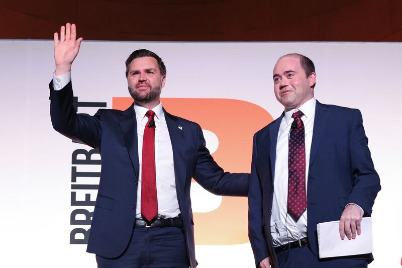 Vice President JD Vance participates in a fireside chat with Breitbart Washington Bureau Chief Matt Boyle.