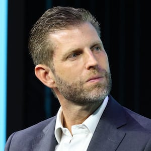 Eric Trump attends Consensus Miami 2026 at Miami Beach Convention Center on May 06, 2026 in Miami Beach, Florida.