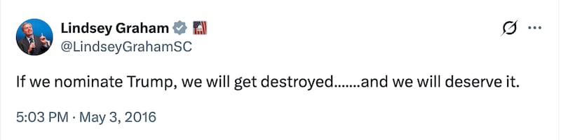 If we nominate Trump, we will get destroyed......and we will deserve it.