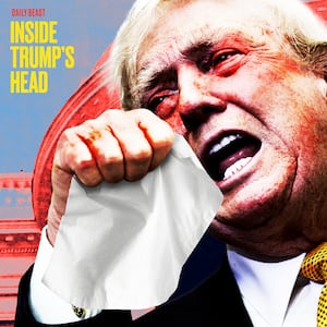 Donald Trump throwing a tantrum.