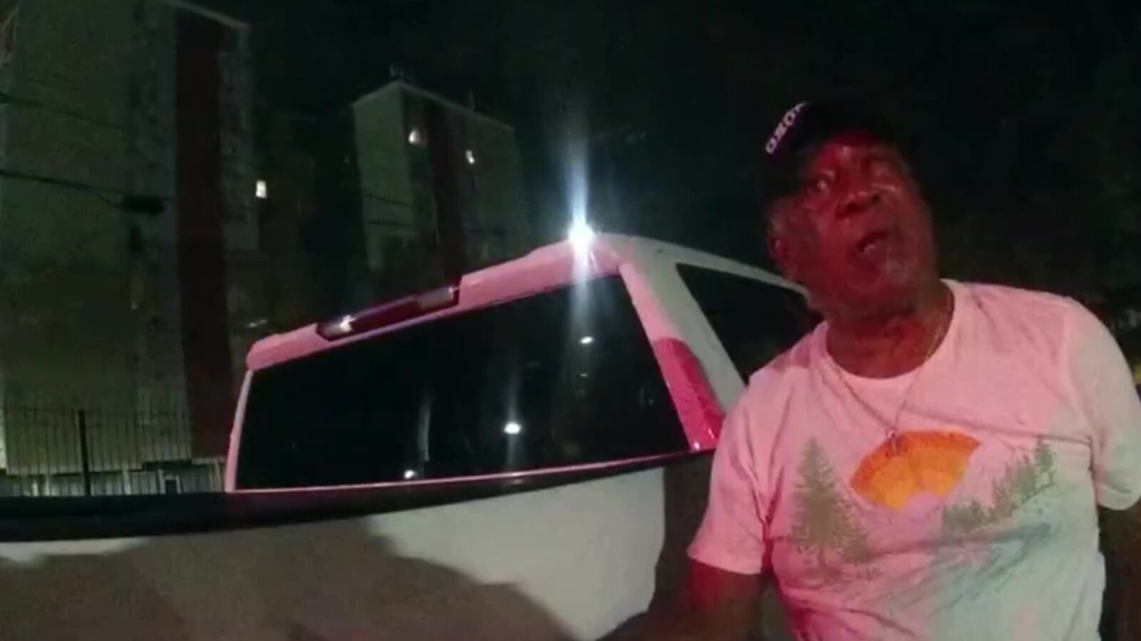 Police body camera footage of Johnny Hollman.