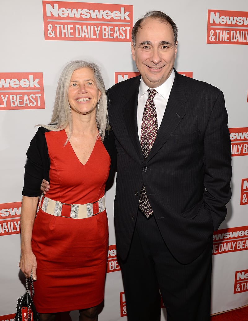 David Axelrod and his wife Susan Landau