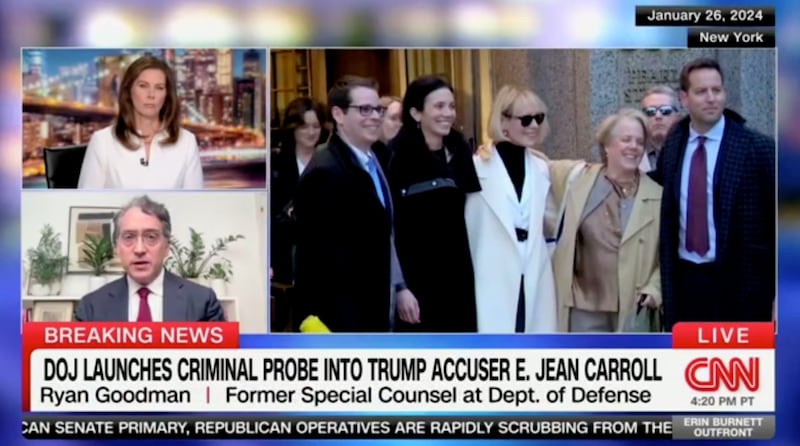 Ryan Goodman discusses the DOJ's latest case on CNN.