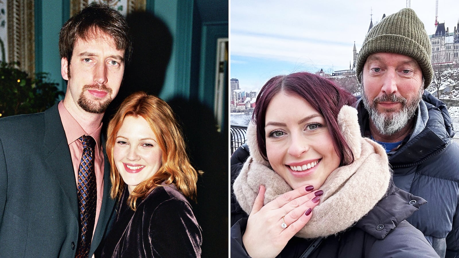 Tom Green, Drew Barrymore, and Amanda Nelson.