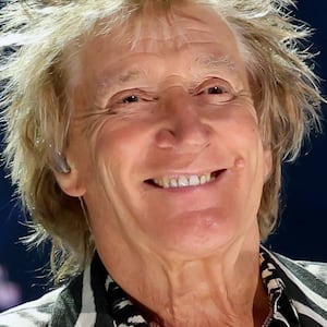 Rod Stewart performs last year during the FIREAID Benefit Concert for California Fire Relief  in Inglewood.