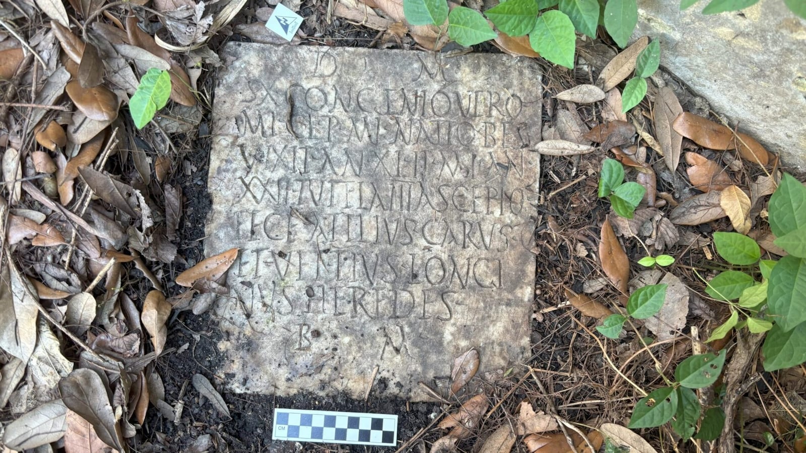 Ancient Roman tombstone