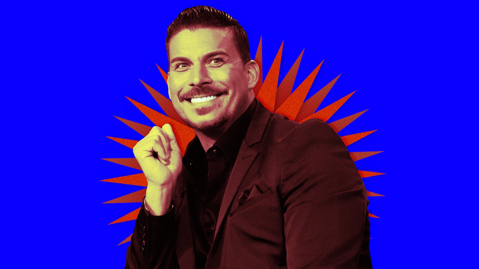 A photo illustration of Jax Taylor on Vanderpump Rules.