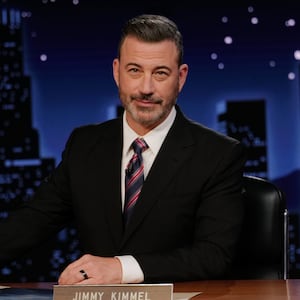 JIMMY KIMMEL LIVE!  "Jimmy Kimmel Live!" airs every weeknight at 11:35 p.m. ET and features a diverse lineup of guests that include celebrities, athletes, musical acts, comedians and human interest subjects, along with comedy bits and a house band. The guests for Tuesday, September 23 included Glen Powell ("Chad Powers"), and musical guest Sarah McLachlan. (Disney/Randy Holmes) 
JIMMY KIMMEL (Photo by Randy Holmes/Disney via Getty Images)