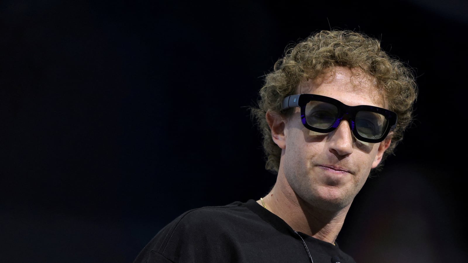 Mark Zuckerberg in virtual reality sunglasses
