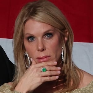 Former presidential candidate Robert F. Kennedy Jr. and his wife Cheryl Hines listen as Republican presidential nominee, former U.S. President Donald Trump speaks during the annual Alfred E. Smith Foundation Dinner at the New York Hilton Midtown on October 17, 2024 in New York City.