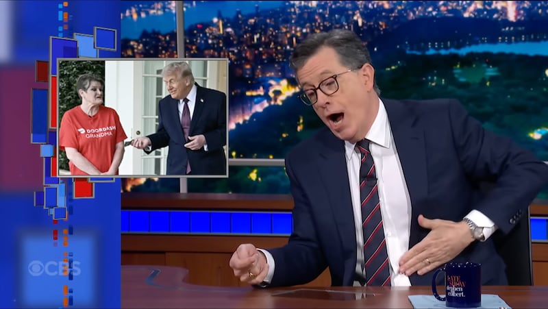 Stephen Colbert on "The Late Show"
