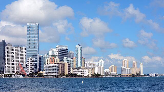 A shot of downtown Miami.