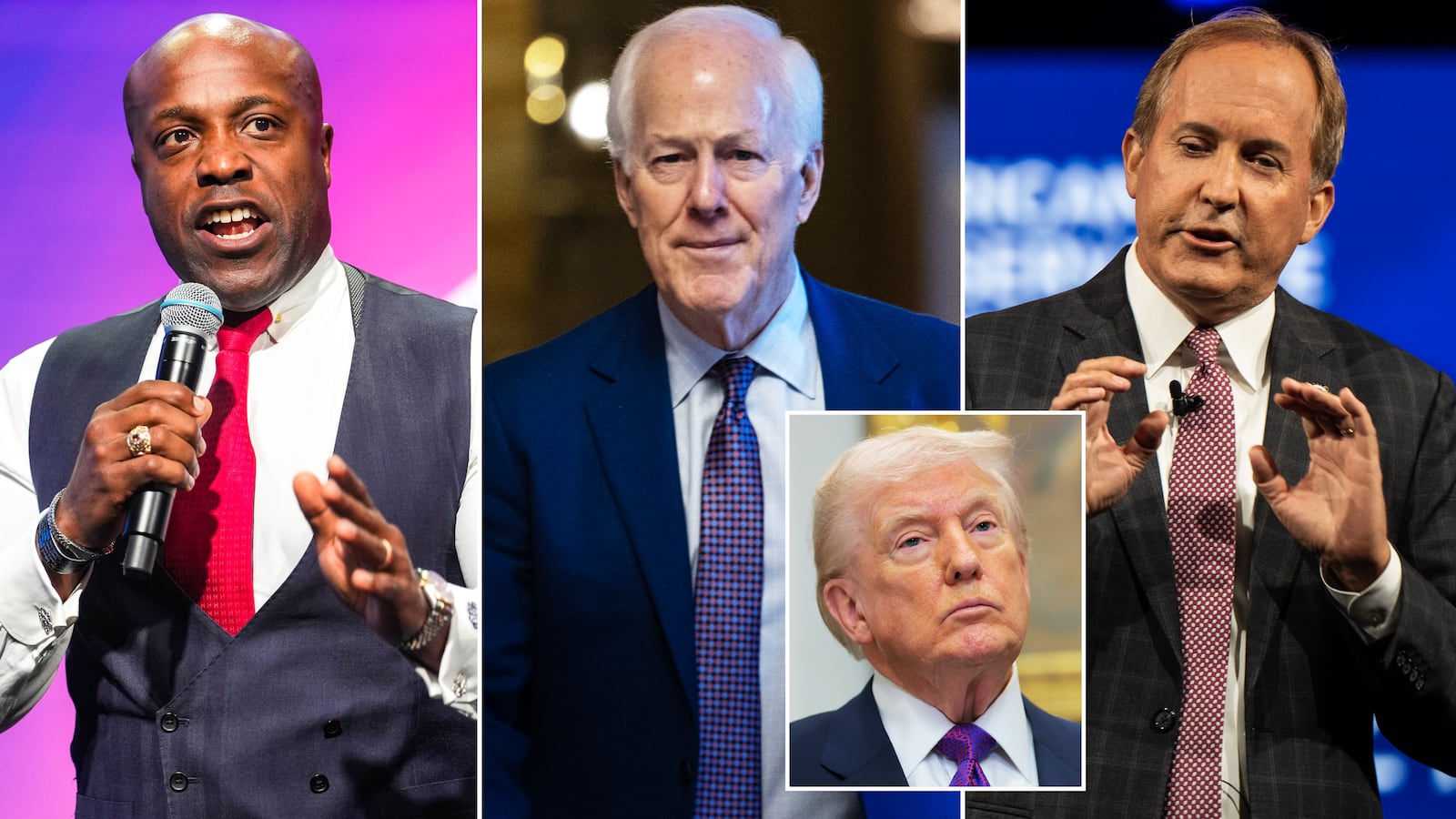 Ken Paxton, John Cornyn, Wesley Hunt, Donald Trump