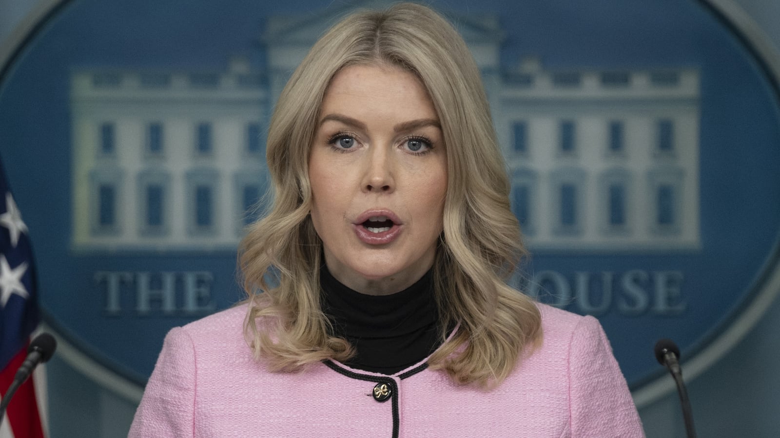 White House press secretary Karoline Leavitt.