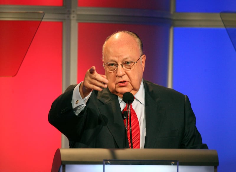 Chairman & CEO, FOX News Roger Ailes from "Fox News" speaks onstage during the 2006 Summer Television Critics Association Press Tour for the FOX Broadcasting Company.