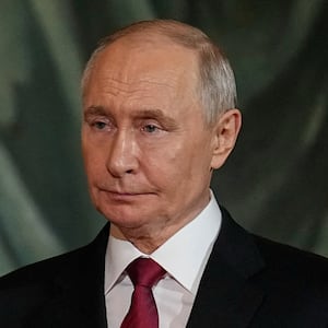 Russian President Vladimir Putin attends the Orthodox Easter service at the Cathedral of Christ the Saviour in Moscow, Russia April 12, 2026. Alexander Zemlianichenko/Pool via REUTERS