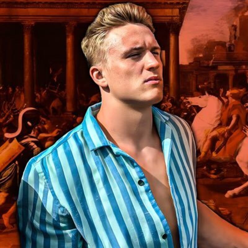 A photo of white nationalist Hermes, who regularly posts inflammatory content about race.