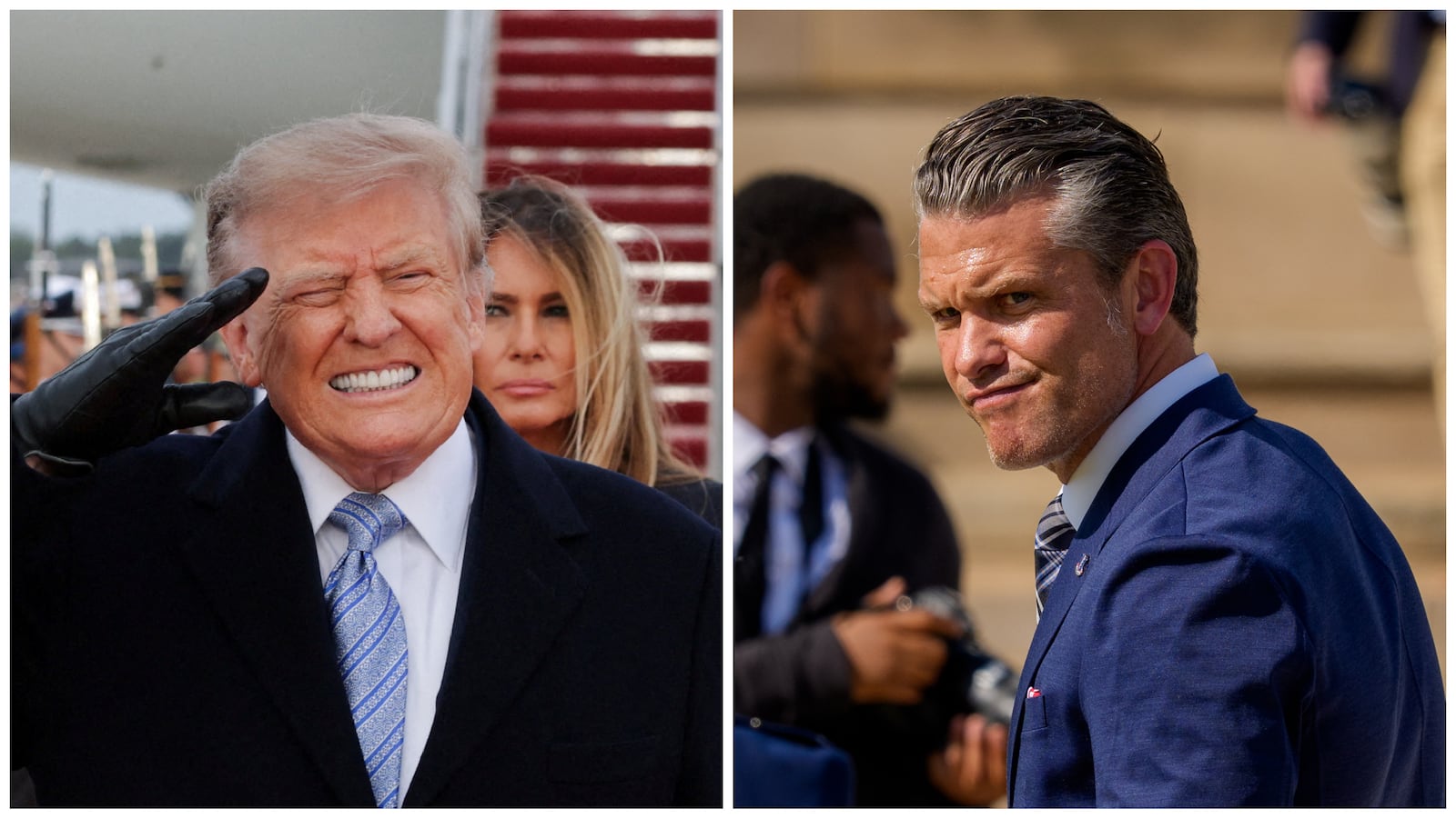 Getty/Reuters Trump/Hegseth