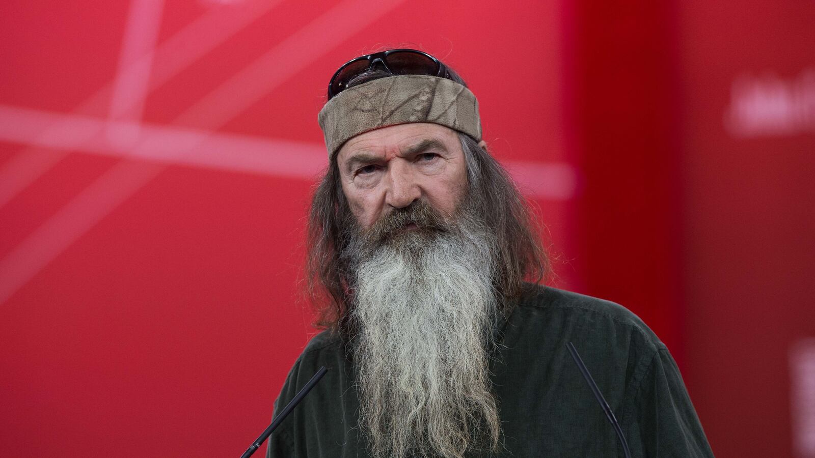 Phil Robertson of television show "Duck Dynasty" speaks at the annual Conservative Political Action Conference.