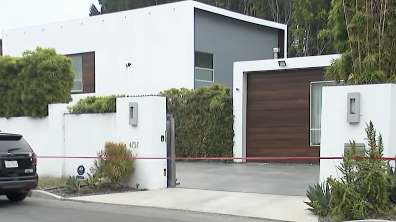 The couple's Encino home.
